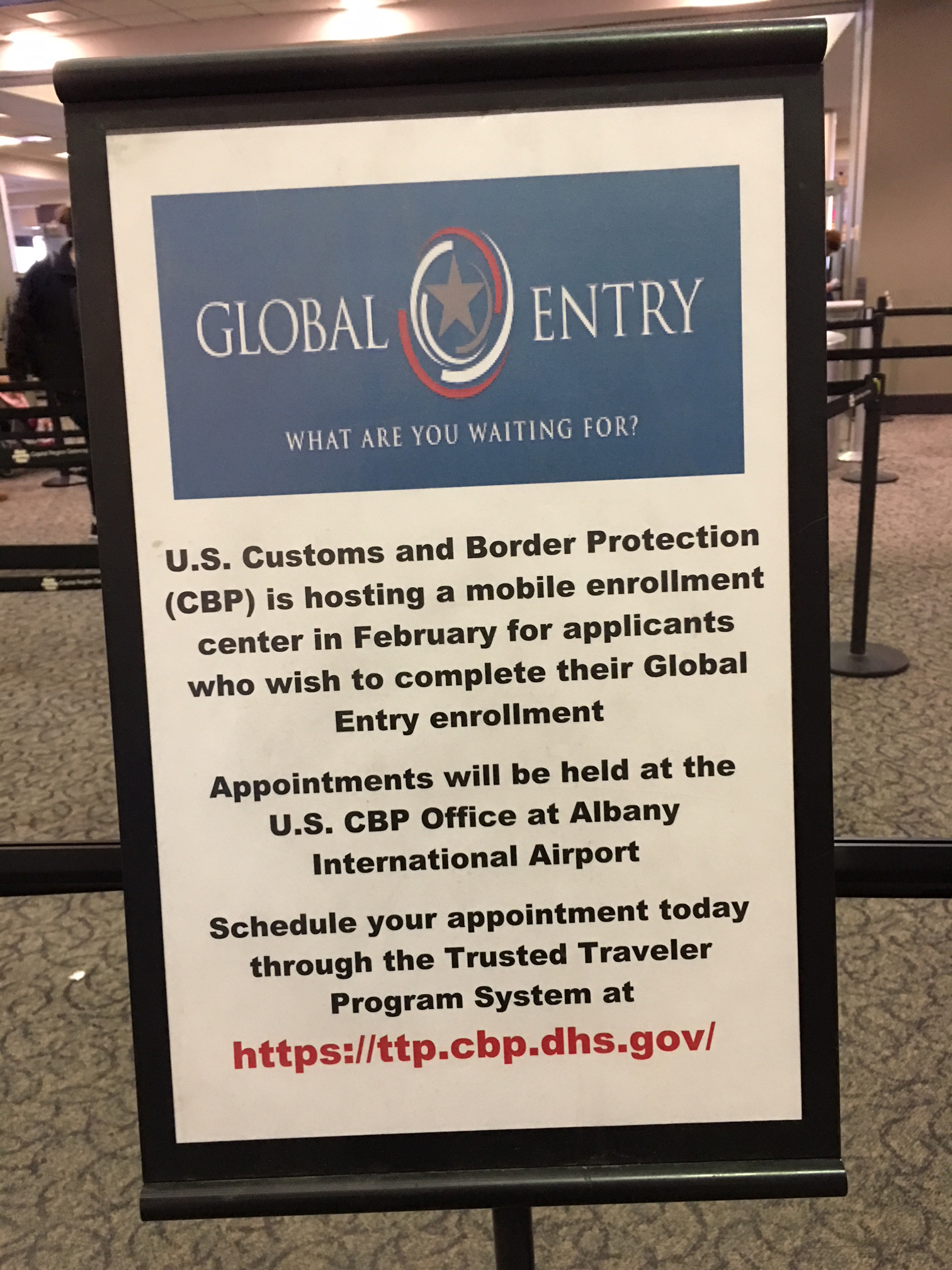 customs and border protection global entry login