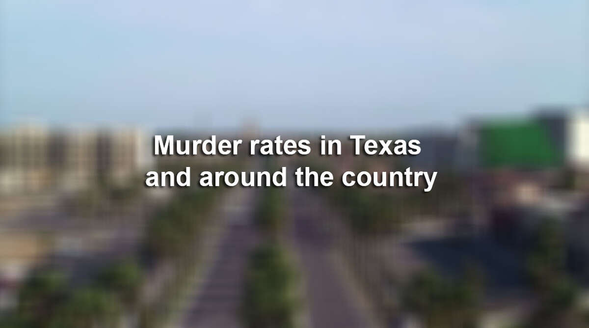 Murder rates in Texas and around the country.