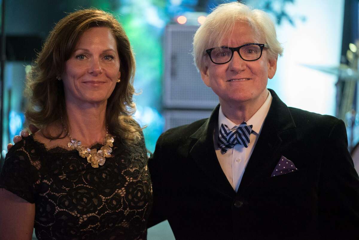 Ability Beyond’s annual gala to benefit people with disabilities will be held April 28. Pictured at last year’s gala is Jane Davis, president and CEO of Ability Beyond, and celebrity emcee Tom Leopold.