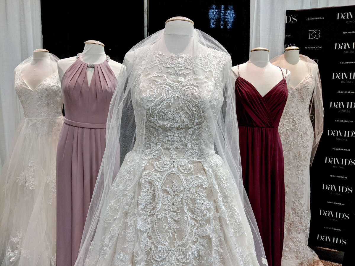 A David's Bridal exhibit at Connecticut Wedding & Bridal Expo in 2018,