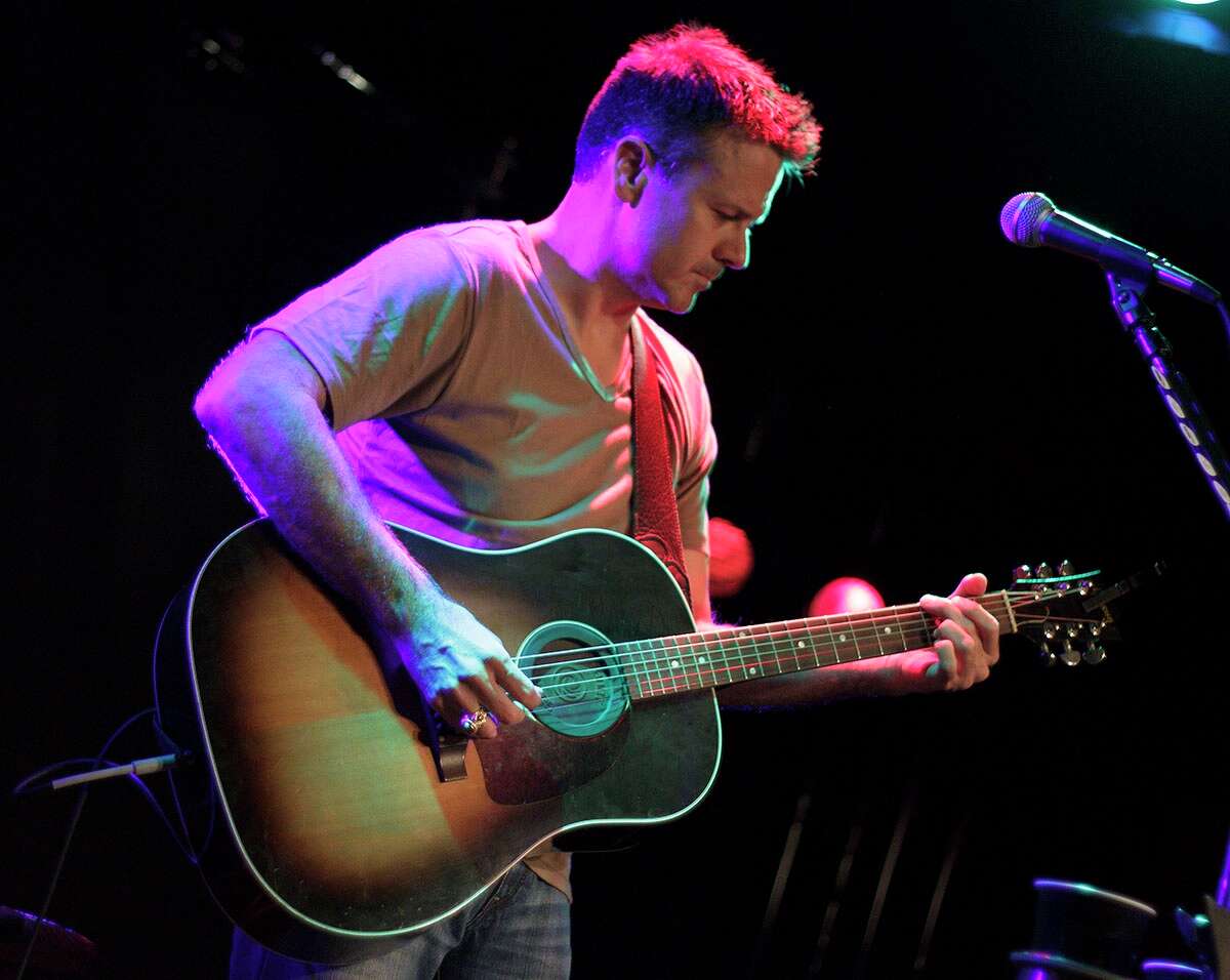 Roger Creager performs one of his many hits during the Alvin Live Summer Concert series on July 18 at the K-219 Studio.