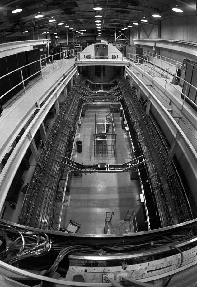 Excellent of the cargo bay of space shuttle Columbia I, under construction at Cape Canaveral prior to its first launch. Photo: Ray Fisher/The LIFE Images Collection/Getty Images
