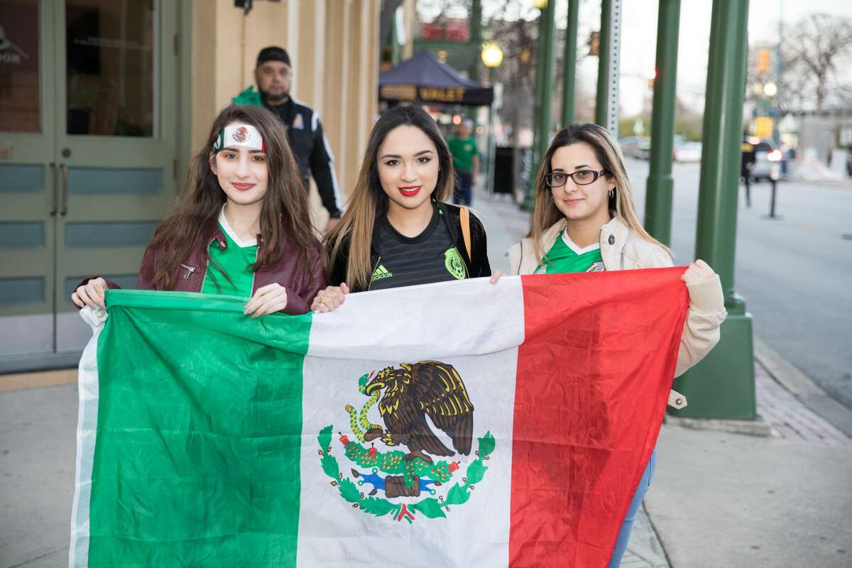 Soccer fans watched the Mexican National Team take on Bosnia & Herzegonvia on January 31, 2018 at the Alamodome. The crowd was extremely enthusiastic in support of the Mexican National Team.