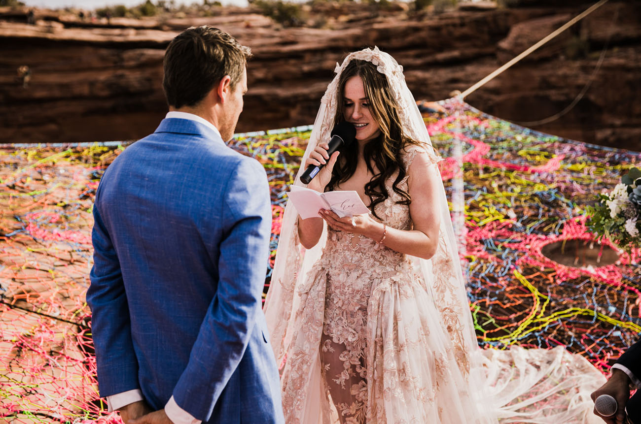 Lodi Couple's Viral Wedding Photos Show Ceremony 400 Feet Above Canyon