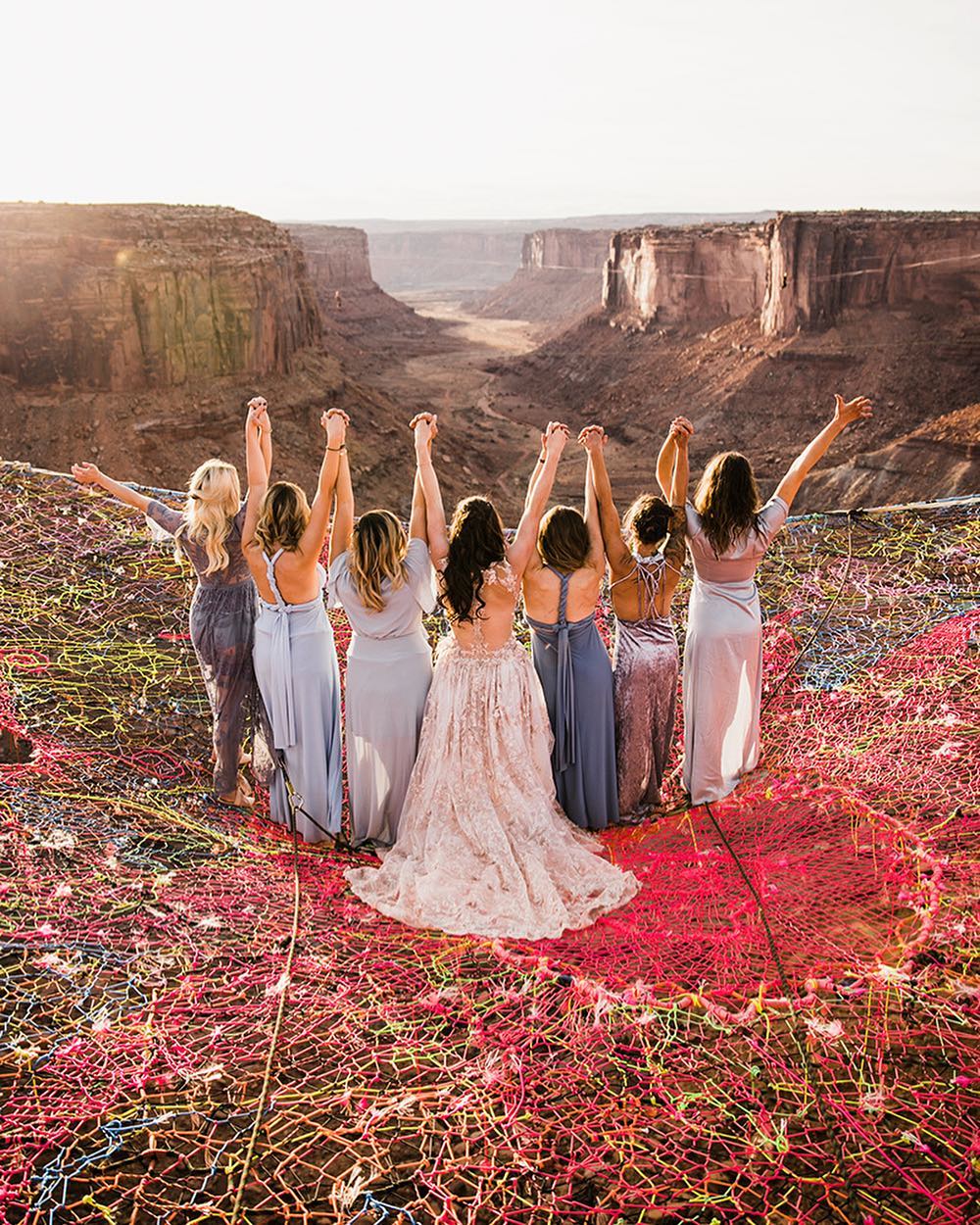 Lodi Couple's Viral Wedding Photos Show Ceremony 400 Feet Above Canyon