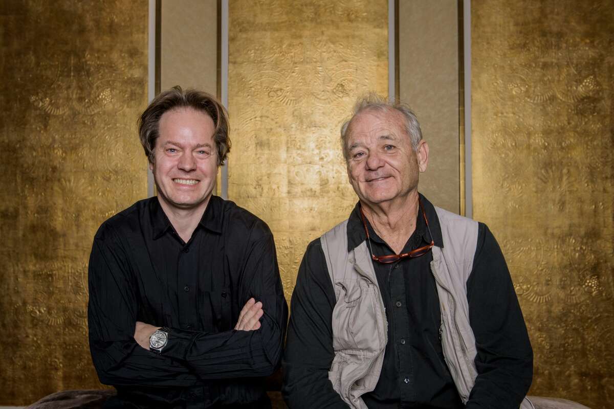 Jan Vogler and Bill Murray pose for a photo during Universal Inside 2017 organized by Universal Music Group at Mercedes-Benz Arena on September 6, 2017 in Berlin, Germany. See more photos of Murray and Vogler and their classical group...