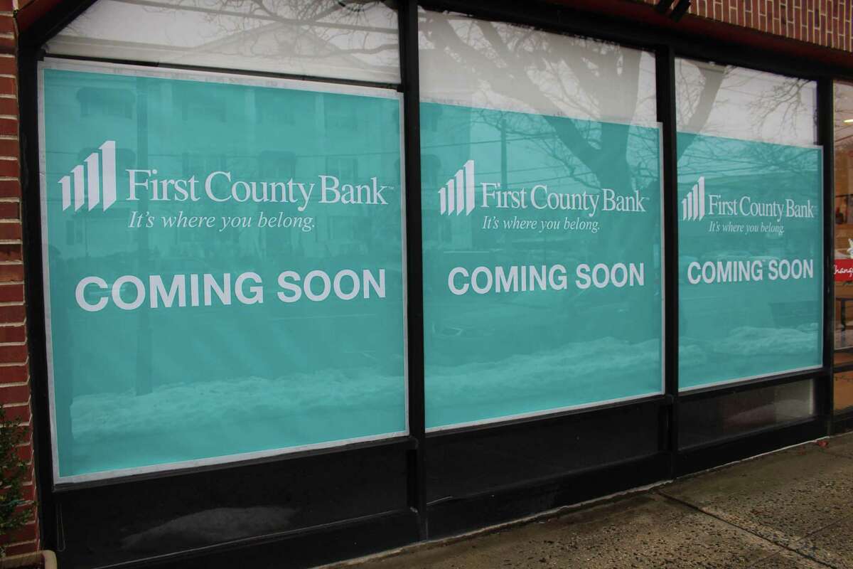 First County Bank is scheduled to open on Feb. 5, 2018, a branch at 1312 Post Road in downtown Fairfield, Conn.