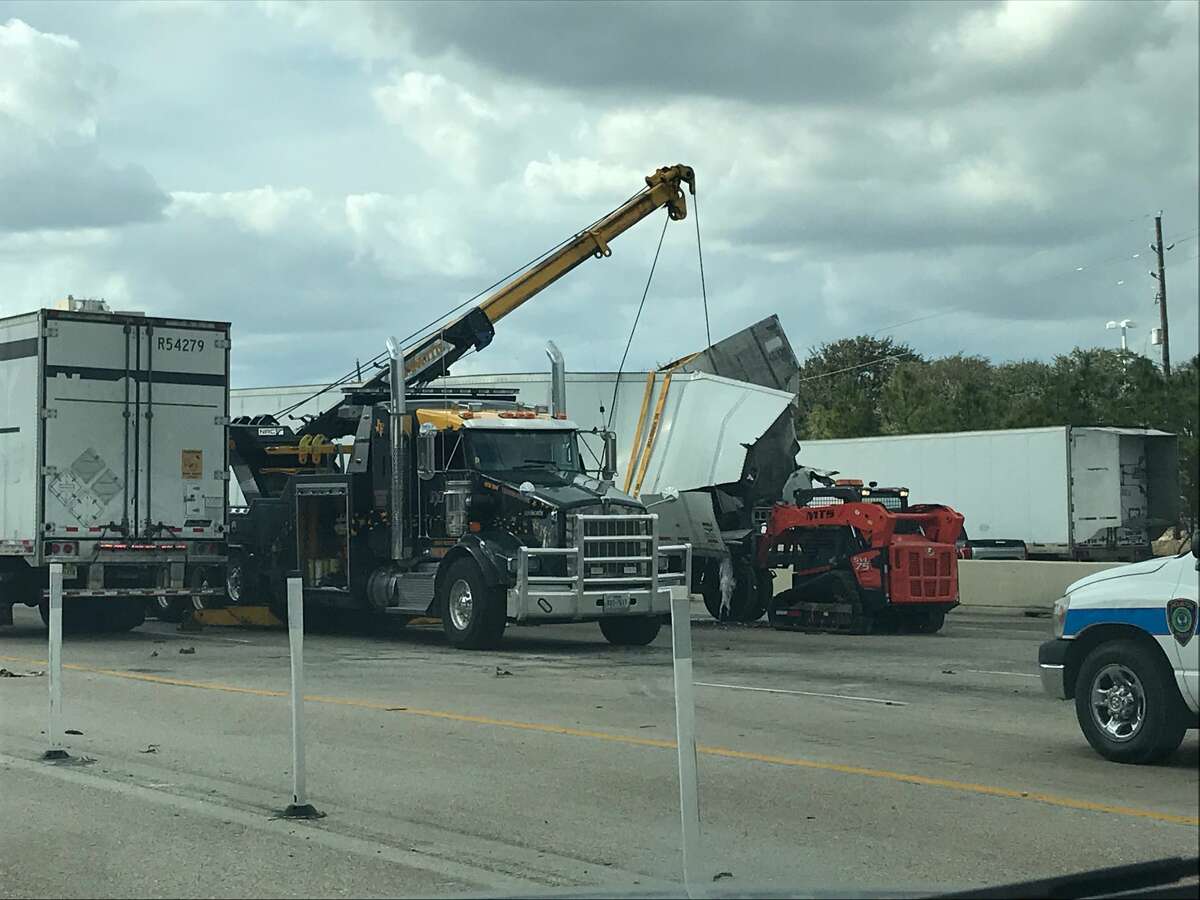 Katy Freeway Still Backed Up After Fatal Wreck, Hazmat Spill