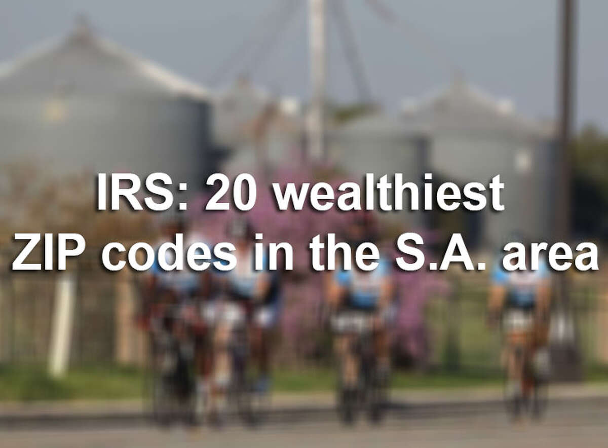 A report from the Internal Revenue Service provides a snapshot of how much money people in the San Antonio area earned in 2015, the most recent year of data available. Find out the 20 wealthiest ZIP codes in Bexar County by income levels in the gallery above.