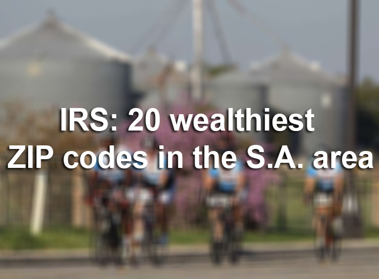 These are the 20 wealthiest ZIP codes in Bexar County, according to IRS