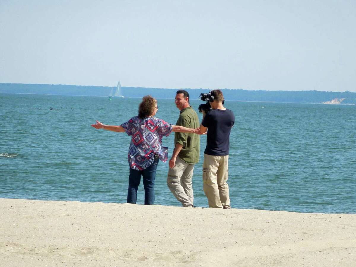 FILE — Donna Marlin took David Yuzuk to Cummings Beach while they were in Stamford filming their documentary about Richard Flaherty, Marlin's cousin, who grew up nearby.