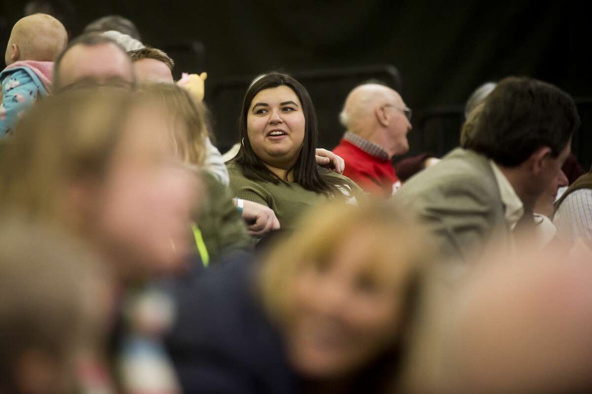 People watch tennis matches during the Dow Tennis Classic on Tuesday, Jan. 30, 2018 at the Greater Midland Tennis Center. (Katy Kildee/kkildee@mdn.net)