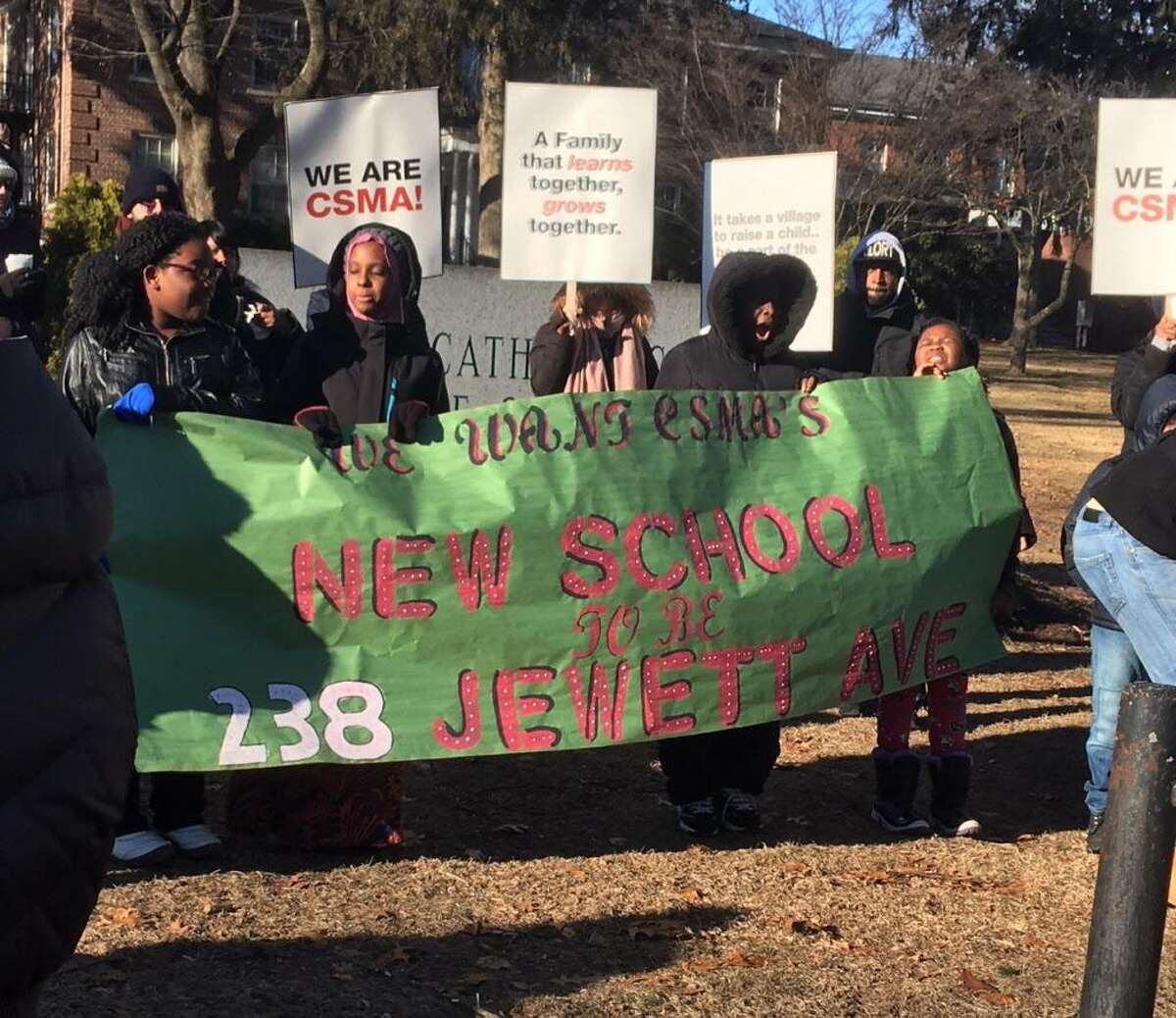 Classical Studies rally for a single building