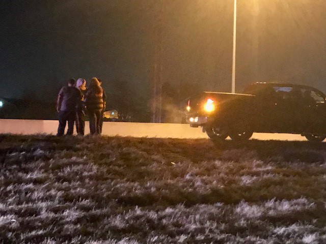 Man struck by vehicle while attempting to cross busy interstate