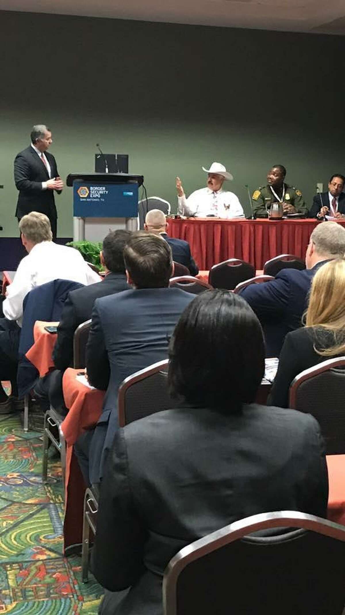 Webb County Sheriff Martin Cuellar served as a panelist in the Border Security Expo that took place in San Antonio this week.