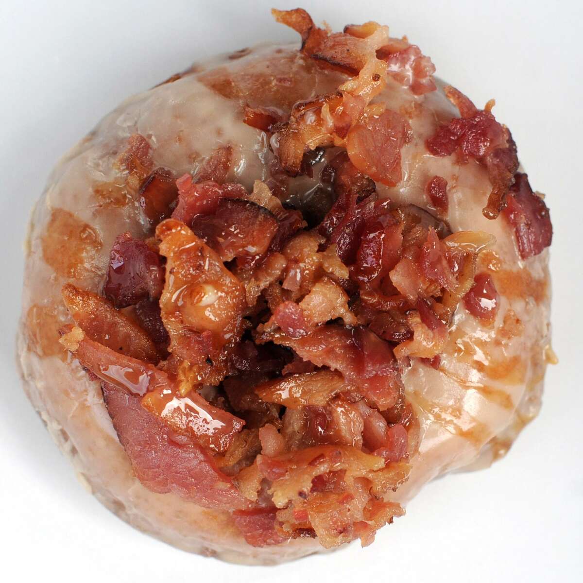Bacon in the Sun Where to find it: Duck Donuts, 11703 Huebner Road, Suite 113, 210-476-5500, duckdonuts.com, Facebook: Duck Donuts (San Antonio, TX)Why we love it: Chopped bacon, salted caramel drizzle, maple icing. Pile that on a piping hot, spot fried cake doughnuts, and you have a treat that smells like the best short-order diner in town.