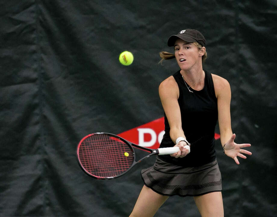 Doubles finals match during Dow Tennis Classic Feb. 4, 2018 Midland