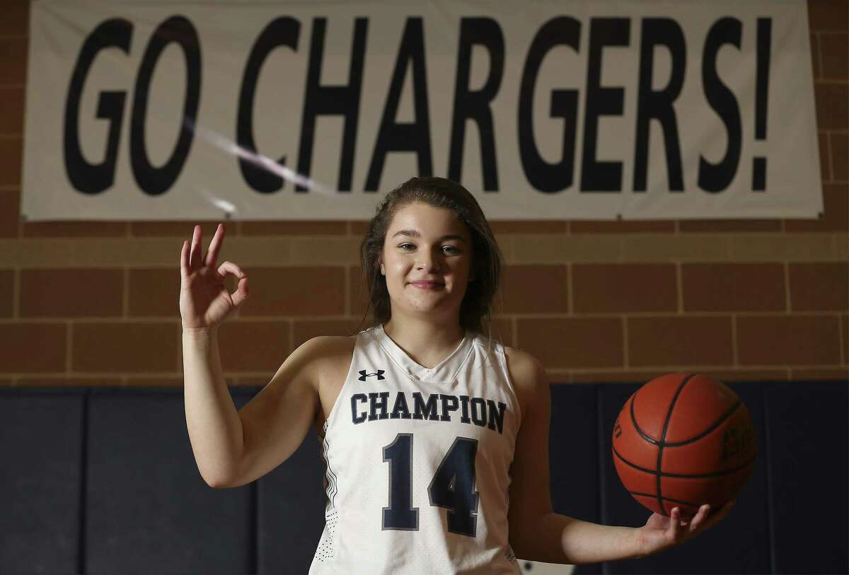 Boerne Champion senior Katlyn Ghavidel, according to records, is believed to be Texas' all-time girls leader in 3-pointers. The University Interscholastic League will be marking its 30th anniversary of the adoption of the 3-pointer in high school basketball. (Kin Man Hui/San Antonio Express-News)