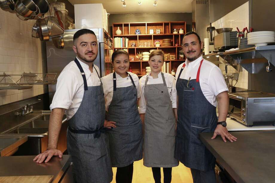 from left: chef and co-owner diego galicia, chef de parti