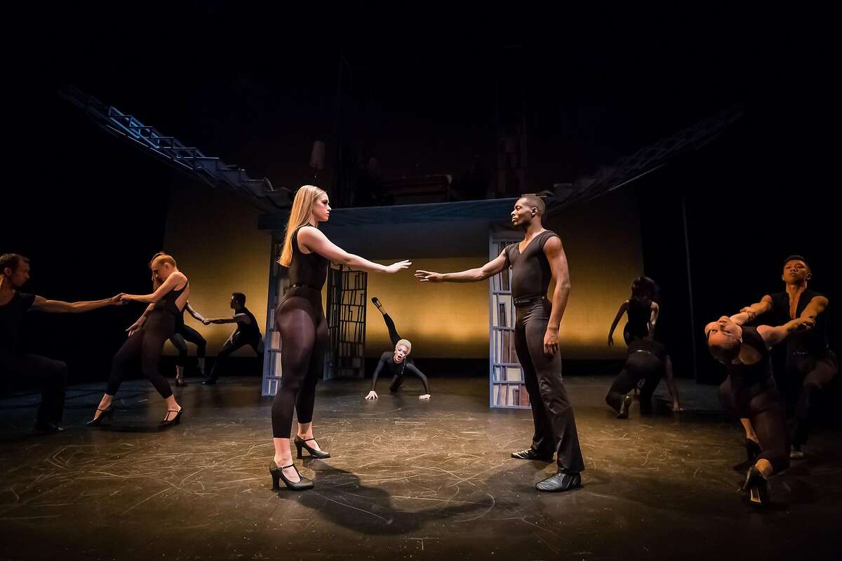 Jaclyn Wheatley and Davione Gordon of Spectrum Dance Theater Company in "A Rap on Race" through Sunday, Feb. 11 at the Oakland Metro Operahouse. Photo: Timo Tran