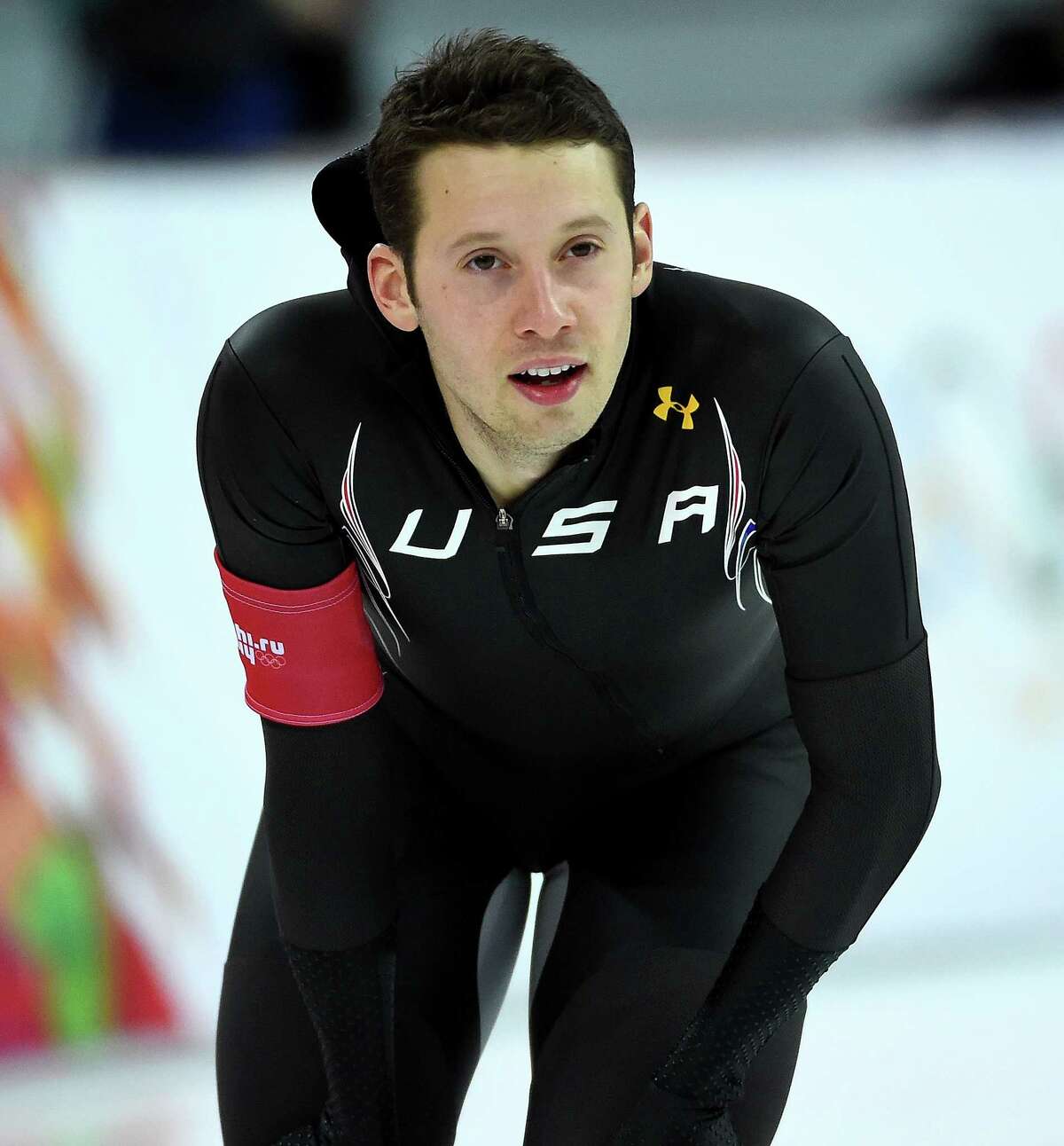 In his first Olympic speed-skating competition, Jonathan Garcia finished 28th in the 1,000 meters at Sochi in 2013.