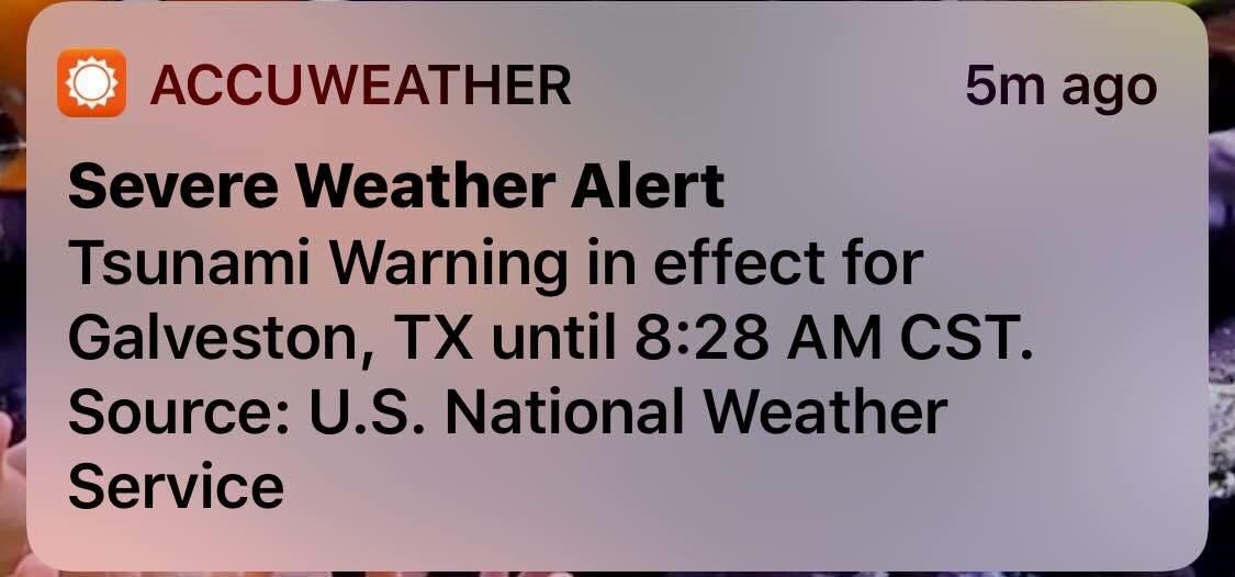 Tsunami Warning Sets Off Wave Of Angst In Houston Area Over False Alarms