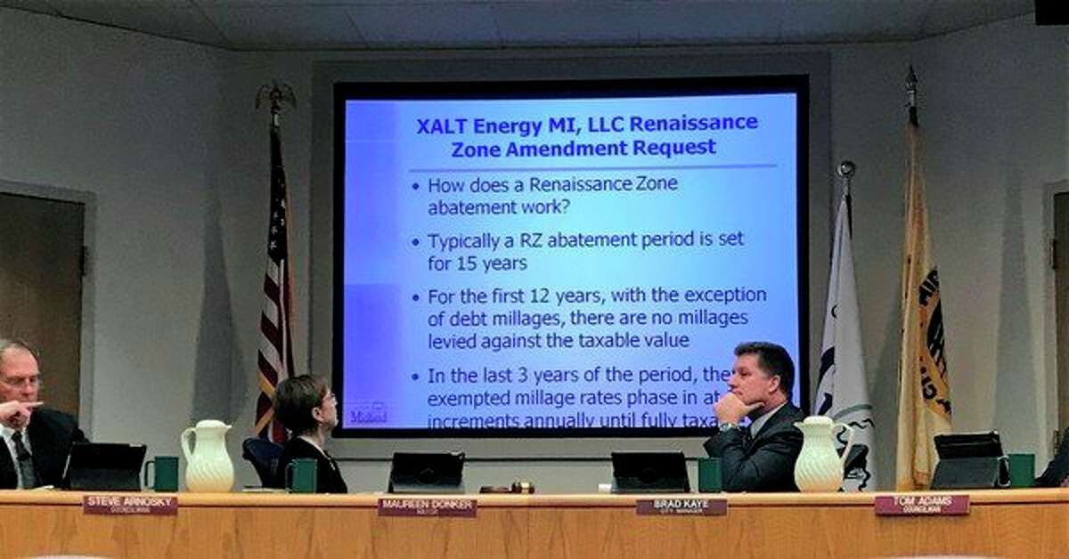 The second amendment of a renaissance zone for Xalt Energy was supported by Midland City Council in a 4-1 vote on Feb. 5. (Kate Carlson/kcarlson@mdn.net)