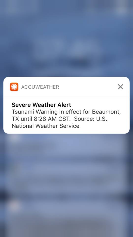 AccuWeather blames weather service for bogus tsunami warning