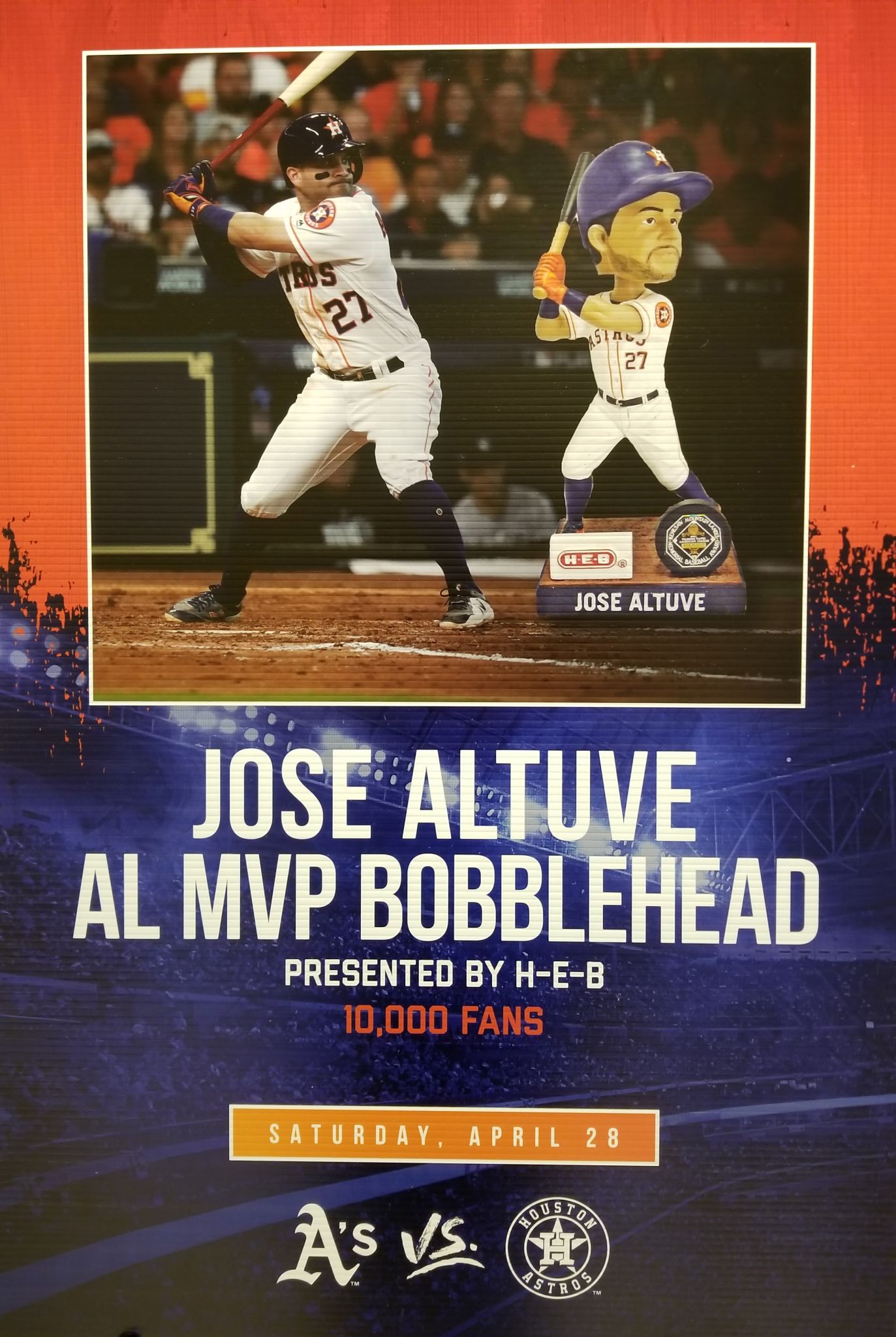 Houston Astros MLB 2022 World Series Champions Jose Altuve Bobblehead