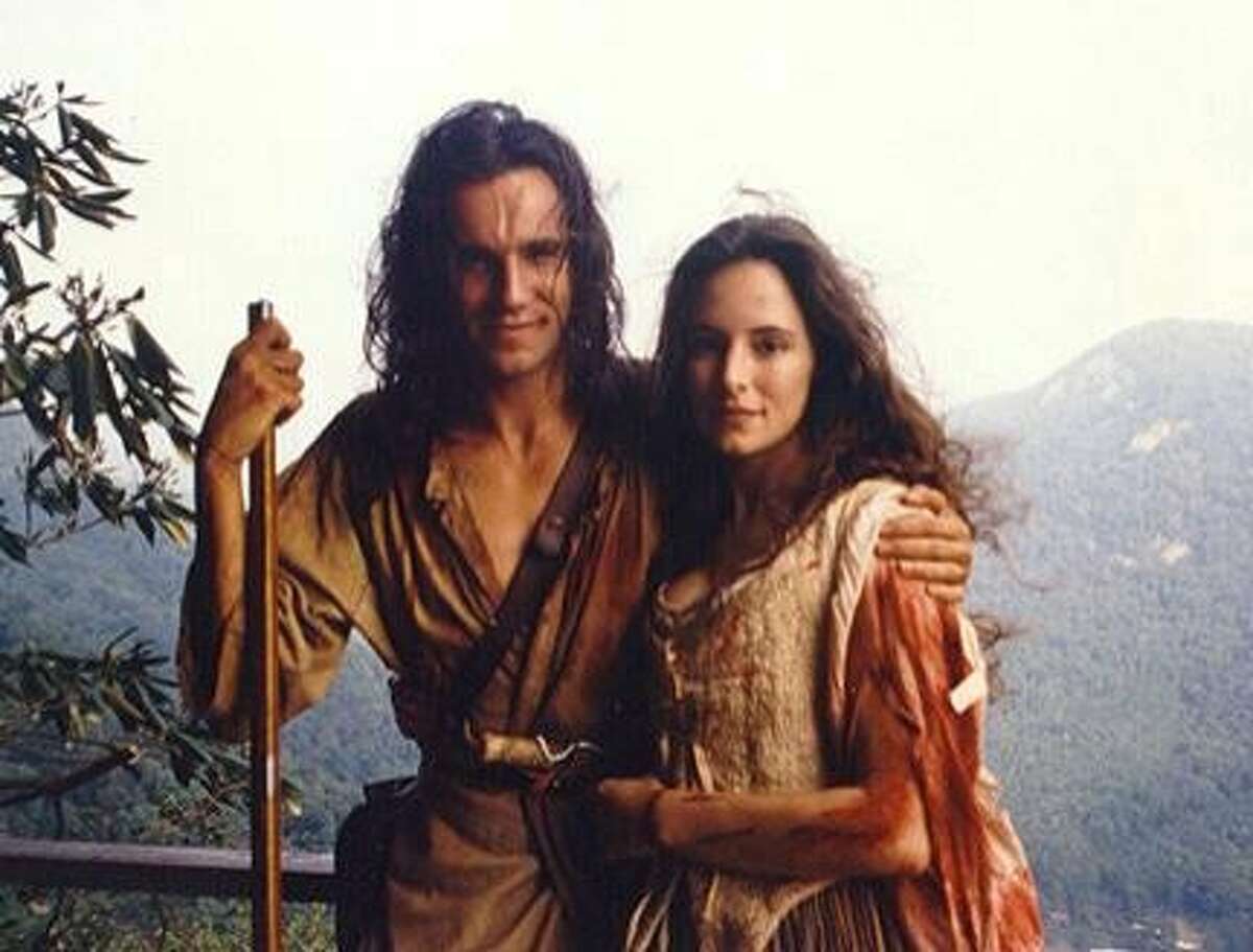 Daniel Day-Lewis and Madeleine Stowe in "The Last of the Mohicans."