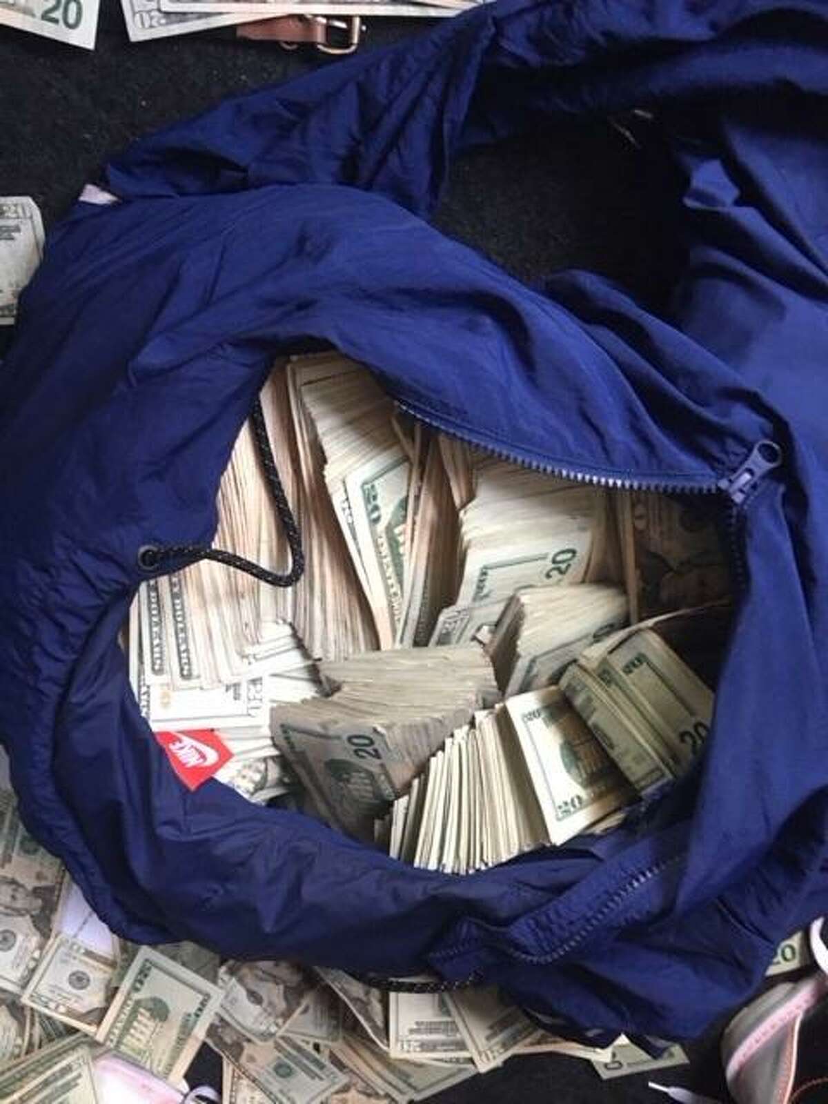 Border Patrol agents recovered $88,220 from a vehicle believed to be connected to the robbery of an ATM technician in Laredo on Feb. 6, 2018.