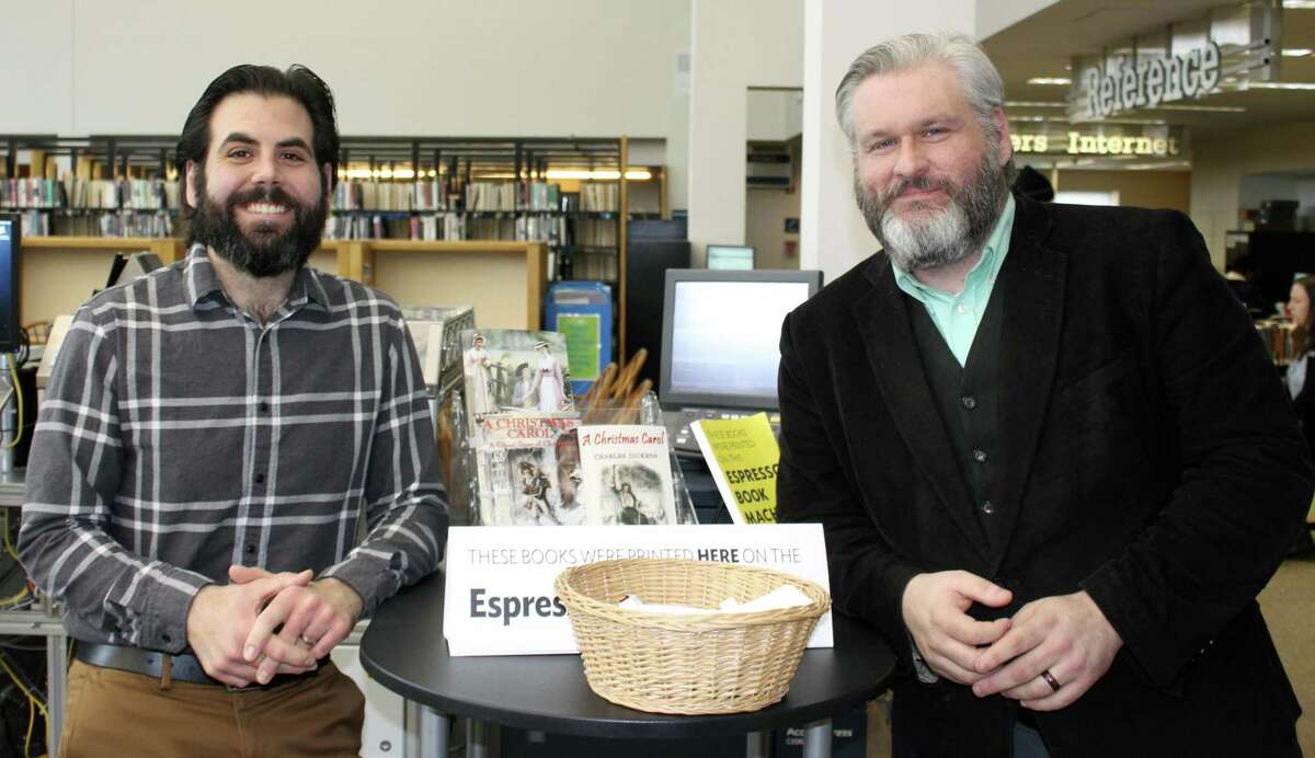 Westport librarians Alex Giannini and Cody Daigle-Orians.