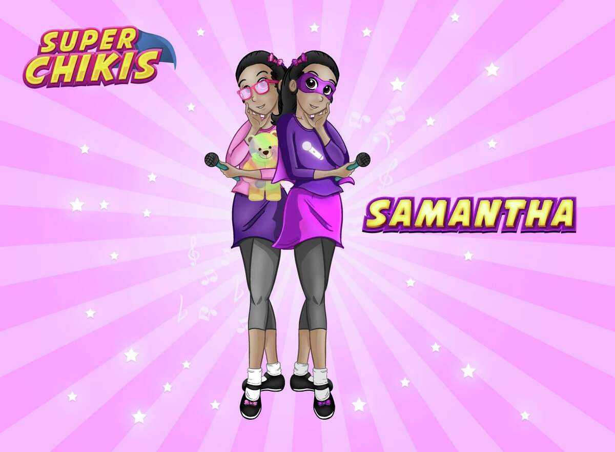 The Super Chikis character Samantha is based on 7-year-old Angela Velazquez, daughter of Super Chikis creator Luz Andrea Diaz.