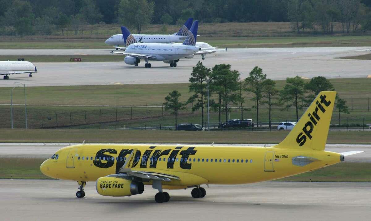 A Spirit Airlines Airbus taxis at Bush Intercontinental Airport. >>NONSTOP: Where you can fly out of Houston