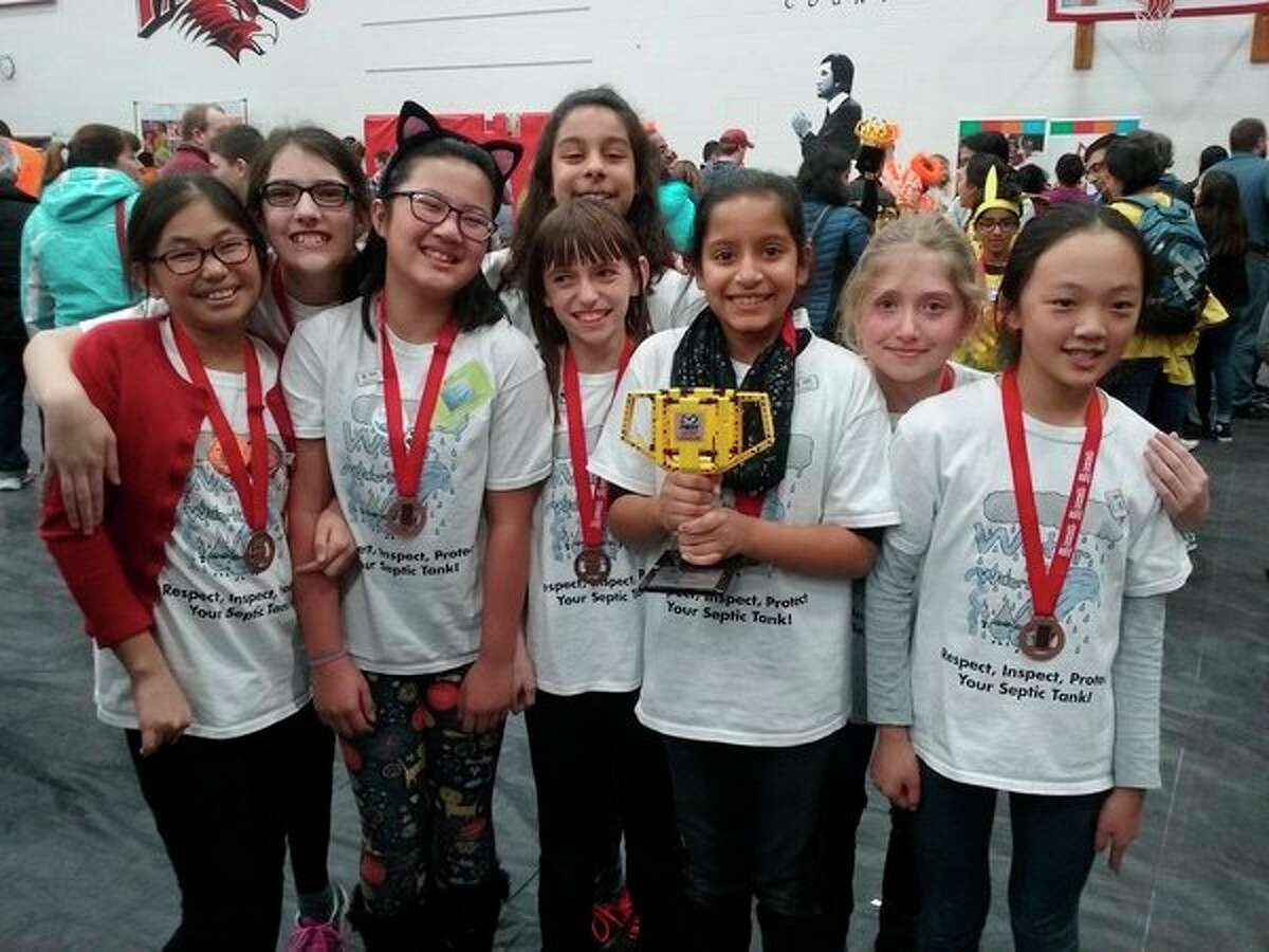 Adams Elementary School robotics team members gather for a picture after their recent runner-up finish in state competition. (Submitted Photo)
