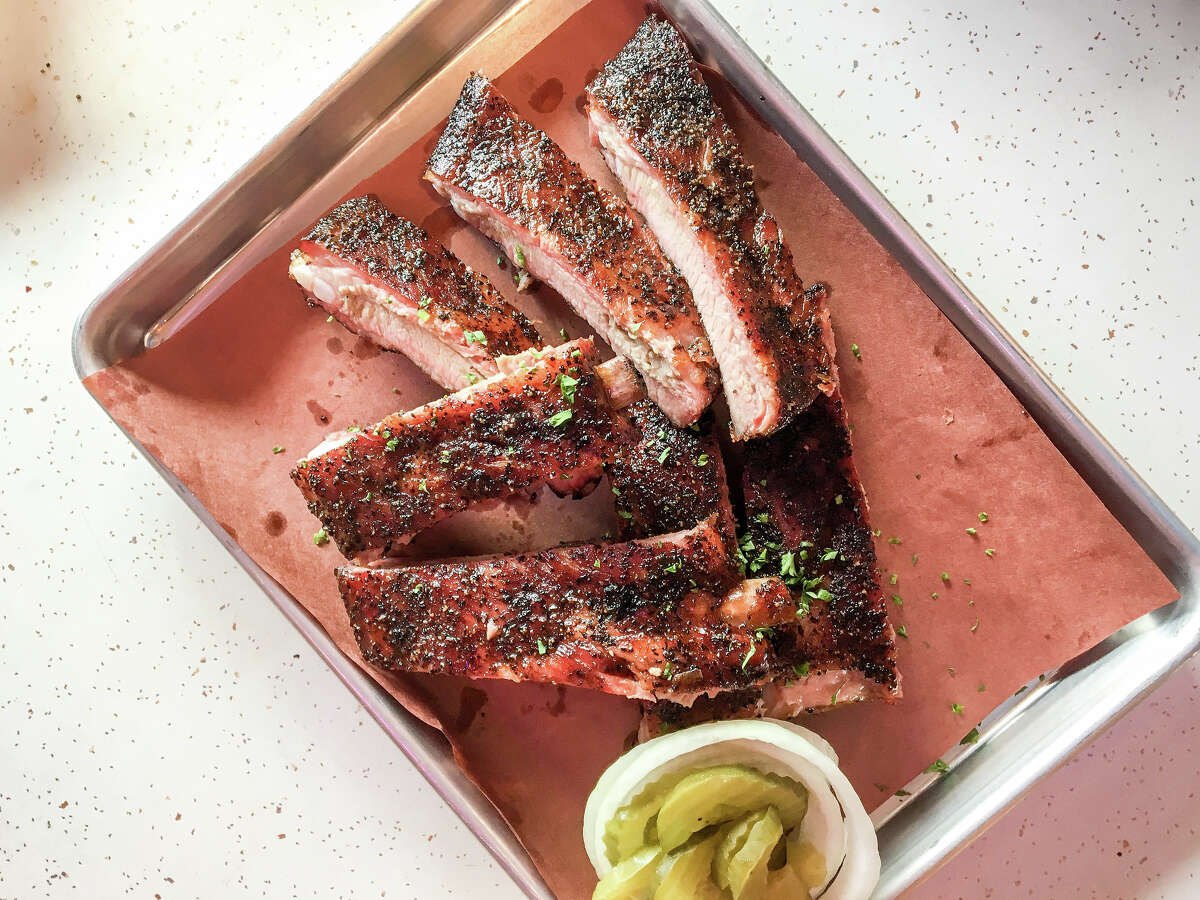 St. Louis-cut pork ribs removes extraneous gristle and cartilage for a more diner-friendly experience.
