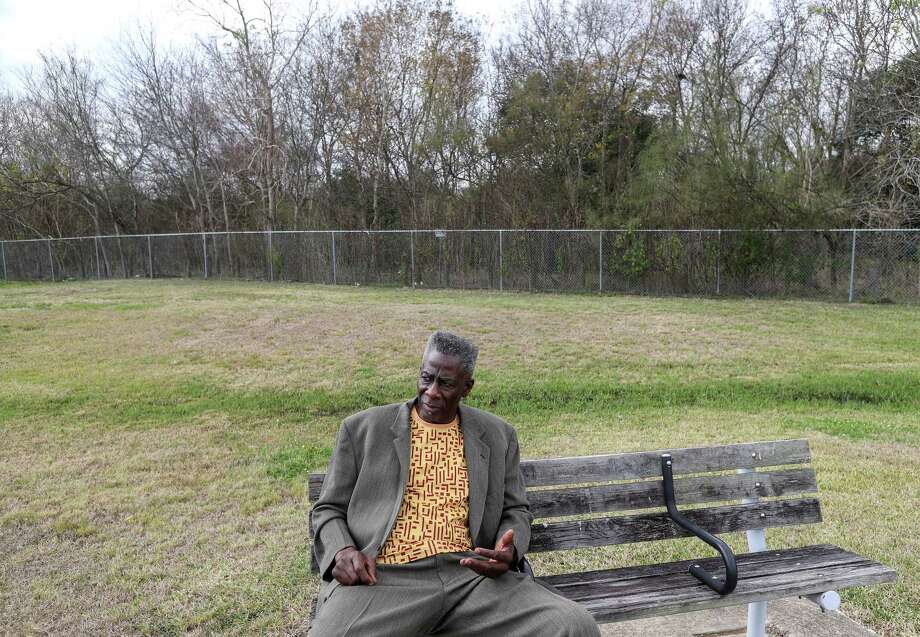 Omowale Luthuli-Allen, who advocated for the closing of the Holmes Road Incinerator in the late 1960's and early 1970's, is seen during an interview at Sunnyside Park, Friday, Dec. 22, 2017, in Houston. Photo: Jon Shapley, Houston Chronicle / © 2017 Houston Chronicle