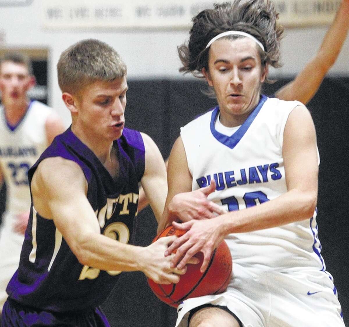 Tyler Jones goes for a steal during a game against Routt at the Winchester Invitatational Tournament Monday night.