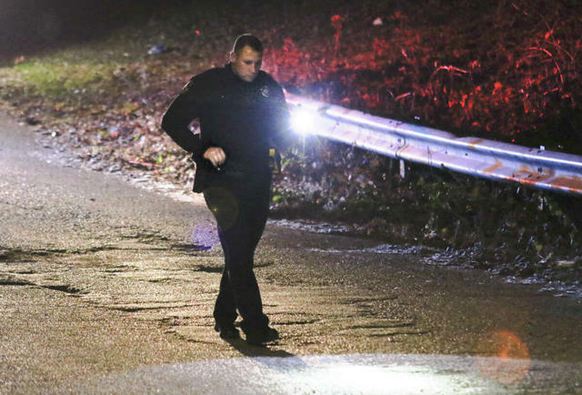 Alton police Saturday night were searching a wooded area near the intersection of East 11th and Easton streets after the report of gunfire a block to the west on Alby Street, not far from Schwegel’s Market. There were no reported injuries, and a suspect had not been located late Saturday evening. The incident occurred at 5:22 p.m. Police were seen looking for evidence and shell casings on 11th Street between Alby and Easton. The street was blocked off as police combed the area with flashlights. Police interviewed several witnesses in the immediate area and secured surveillance video footage from Schwegel’s. Police radio traffic did not indicate the store was involved in the incident. No official police information was immediately available.