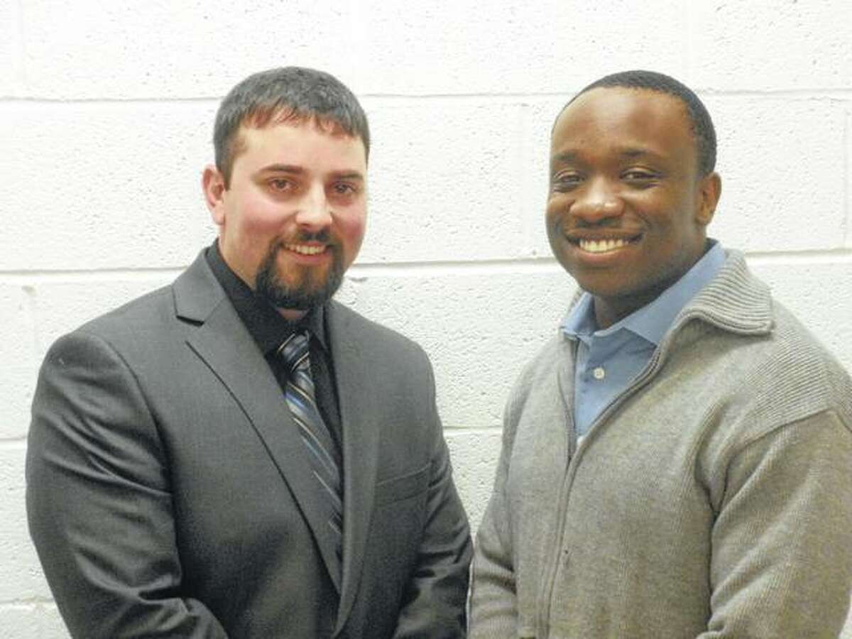 New South Roxana Police Department hires Vance Wilhelm, left, and Damarre Smith.