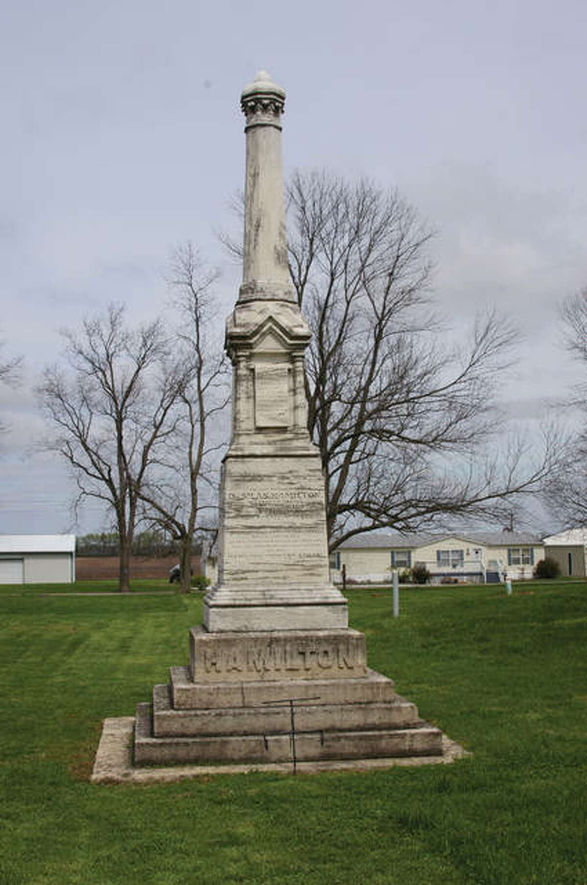 The monument to Silas Hamilton was funded by one of his former slaves.