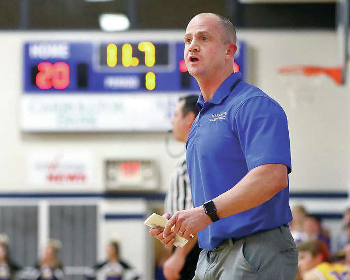 Marquette coach Steve Medford’s Explorers take a 22—0 record into Tuesday night’s game against Madison. The Explorers are ranked No. 7 in the most recent AP Class 3A state poll.