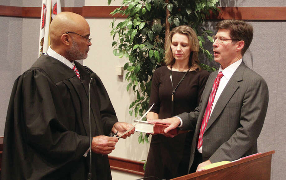 Prenzler sworn in as board chairman Alton Telegraph