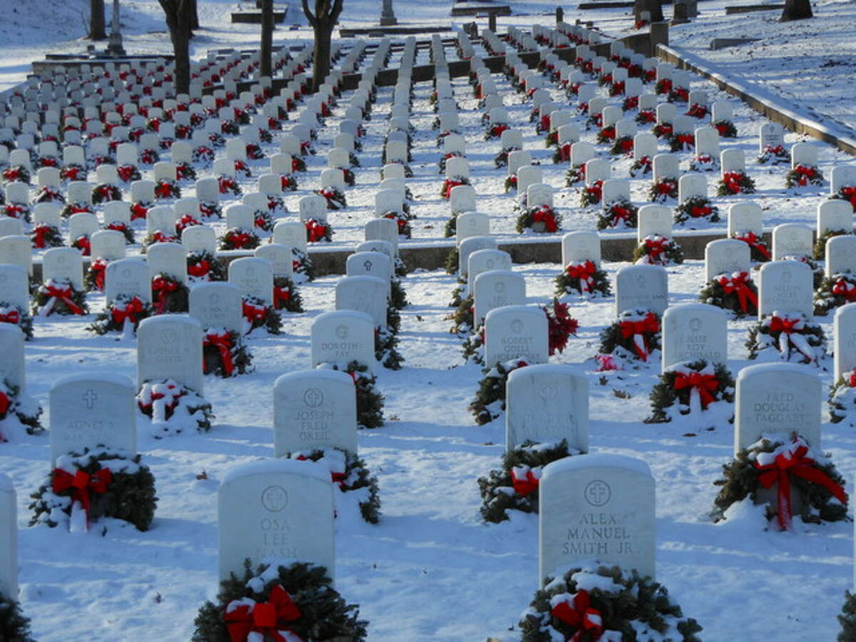 Wreaths Across America at Alton National Cemetery.