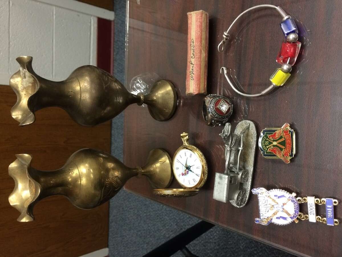 Some of the items recovered from the pickup truck driven by Jeremy A. Mitchell when he was arrested last week.