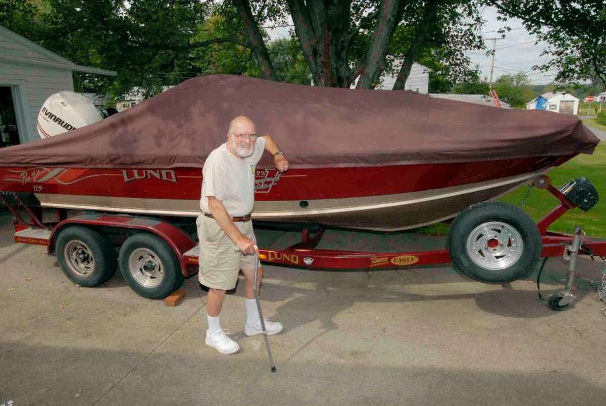 Don Wood of Glenmont, 73, enjoys boating but has trouble walking because of severe arthritis. He tried for three years to get the state to install handicapped parking places for vehicles wiht boat trailers at the Saratoga Lake boat launch parking lot. (Michael Farrell / Times Union)