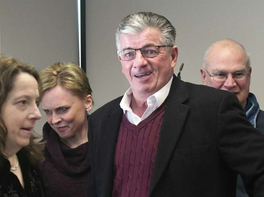 North Greenbush Town Supervisor Lou Desso is seen at a walking out-ceremony for retiring Chief Robert Durivage at the North Greenbush Police Department on Friday, Feb. 9, 2018 in North Greenbush, N.Y. (Lori Van Buren/Times Union) Photo: Lori Van Buren / 20042900A 