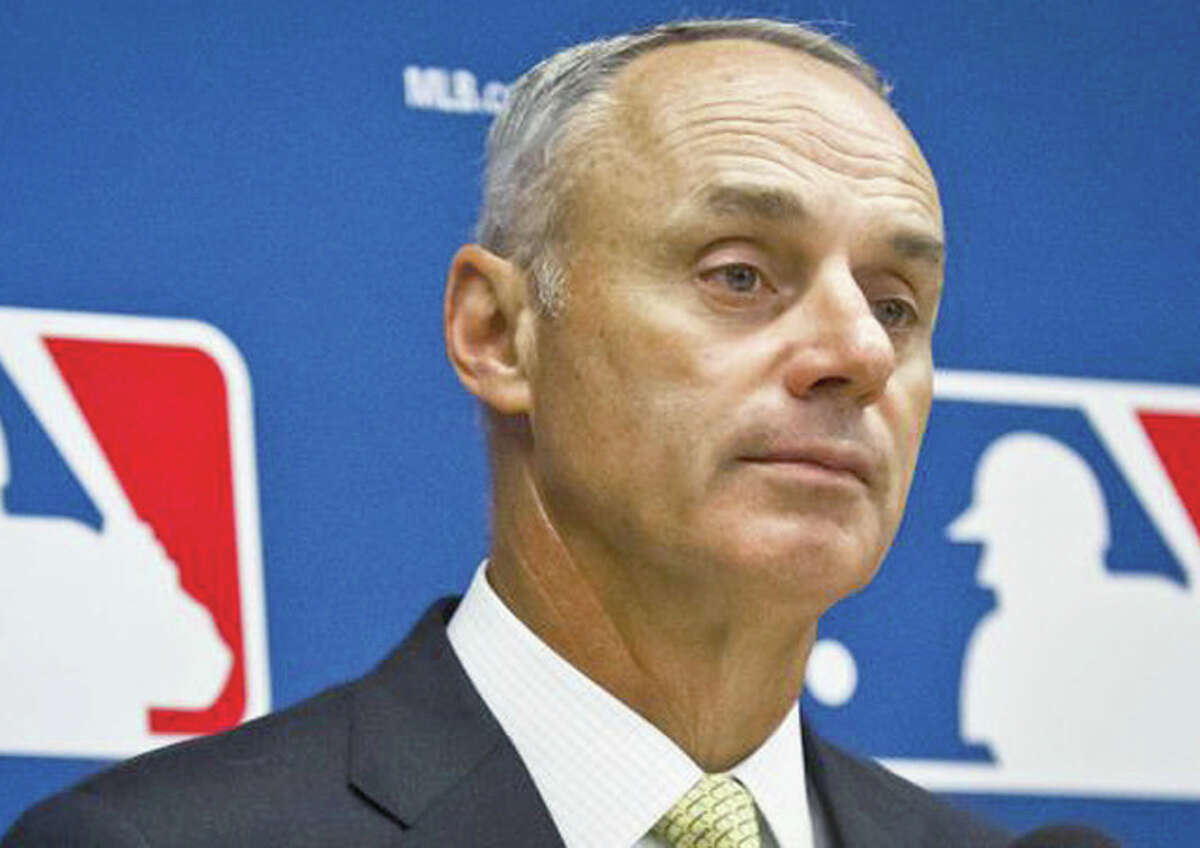 Baseball Commissioner Rob Manfred Monday announced that the Cardinals must forfeit their top two picks in this year’s amateur draft and pay the Houston Astros $2 million as compensation for hacking the Astros email system and scouting database.