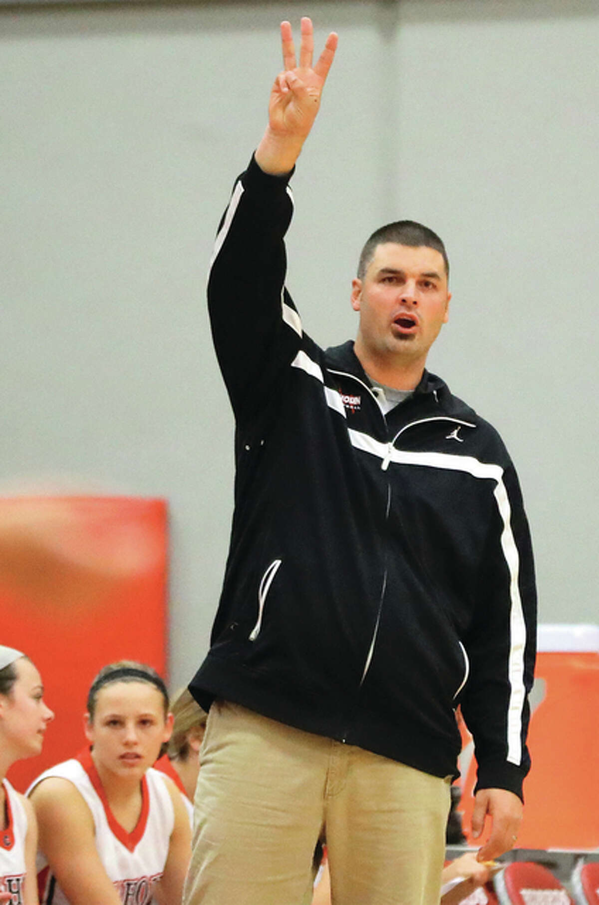 Coach Aaron Baalman’s Calhoun Warriors earned their third straight trip to the Class 1A girls basketball state finals Monday night with a victory at the Salem Super-Sectional.