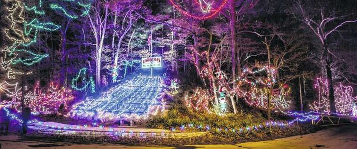 The Christmas Wonderland holiday light display at Alton’s Rock Springs Park runs through Sunday.